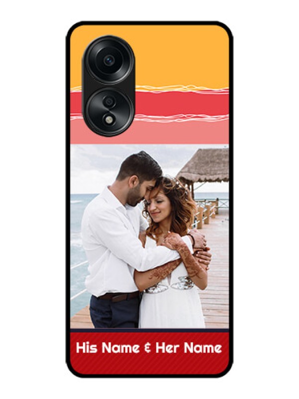 Custom Oppo A58 Custom Metal Phone CaseColorful Case Design