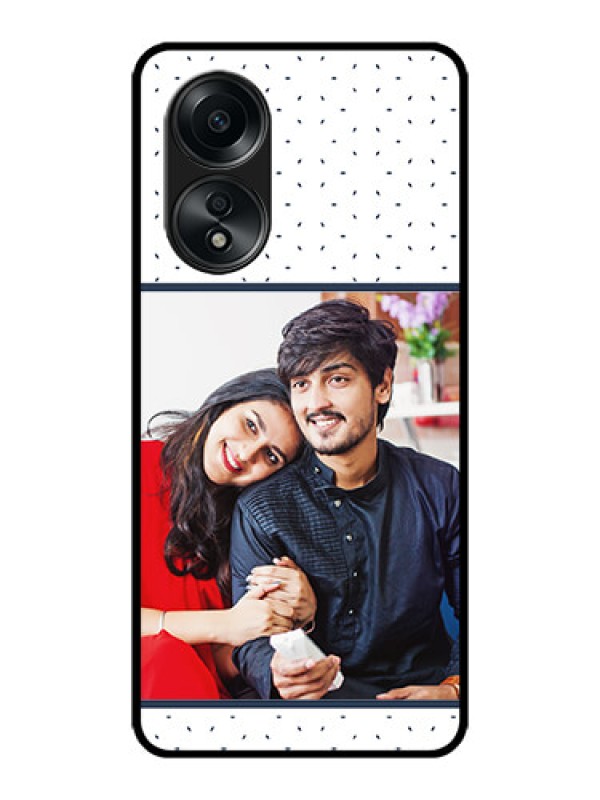 Custom Oppo A58 Custom Metal Phone CasePremium Dot Design