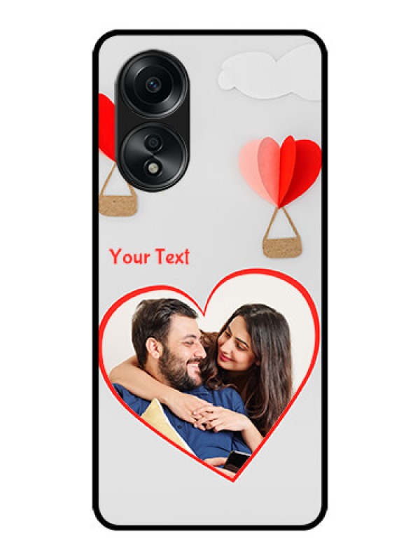 Custom Oppo A58 Custom Metal Phone CaseParachute Love Design