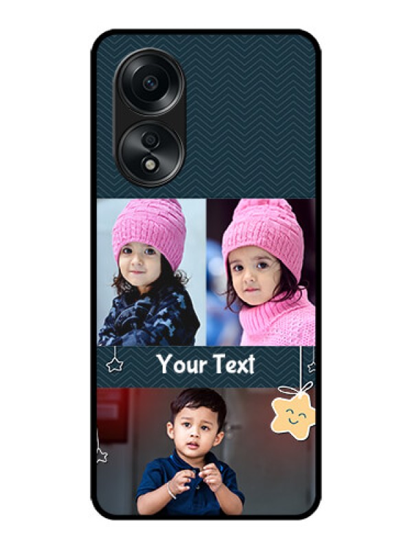 Custom Oppo A58 Custom Metal Phone CaseHanging Stars Design