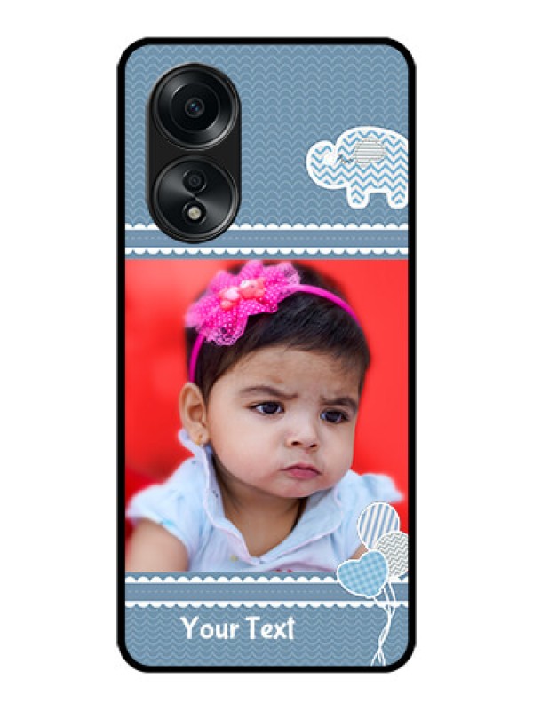 Custom Oppo A58 Custom Metal Phone CaseWith Kids Pattern Design