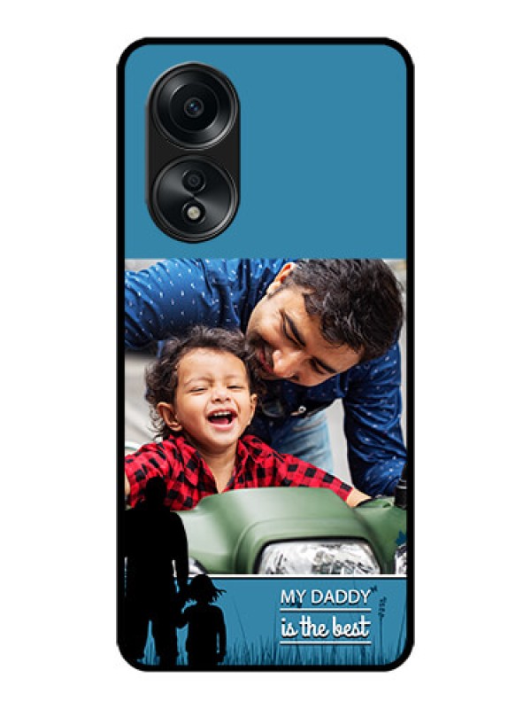 Custom Oppo A58 Custom Metal Phone CaseBest Dad Design