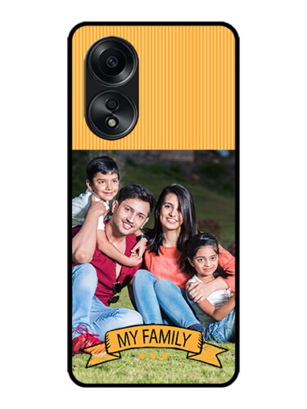 Custom Oppo A58 Custom Metal Phone CaseMy Family Design