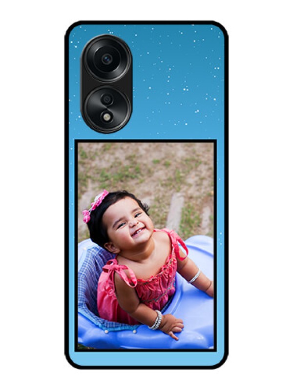 Custom Oppo A58 Custom Metal Phone CaseWave Pattern Colorful Design