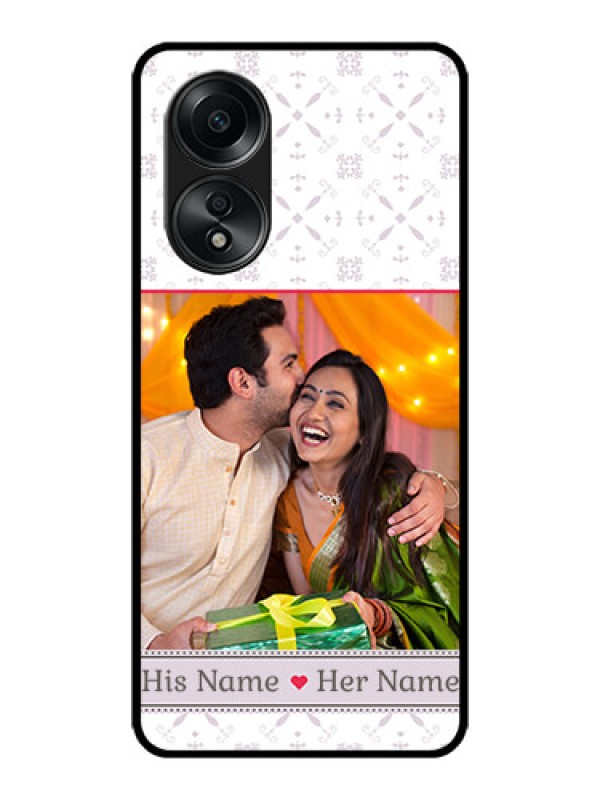 Custom Oppo A58 Custom Metal Phone CaseWith Photo And Ethnic Design