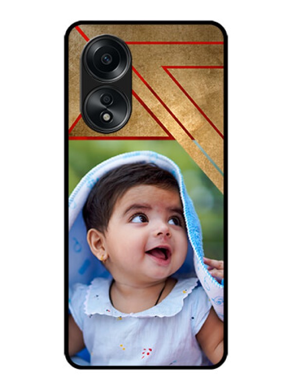 Custom Oppo A58 Custom Metal Phone CaseGradient Abstract Texture Design