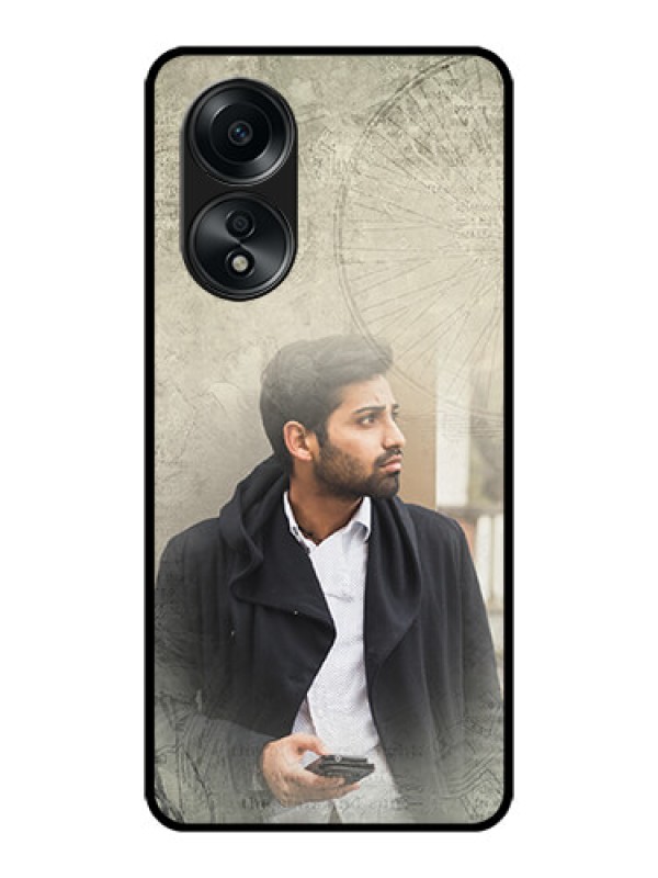 Custom Oppo A58 Custom Metal Phone CaseWith Vintage Design