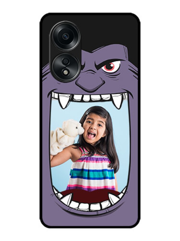 Custom Oppo A58 Custom Metal Phone CaseAngry Monster Design