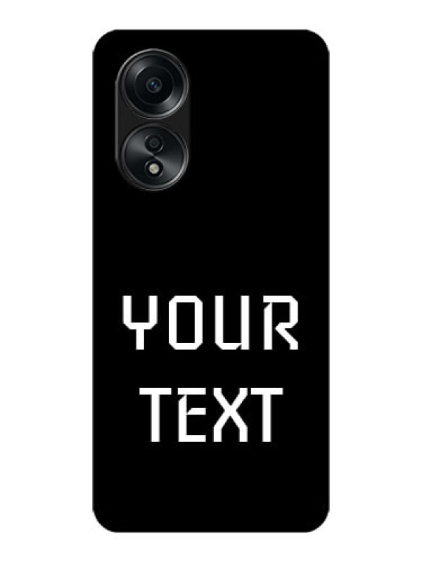 Custom Oppo A58 Custom Metal Phone CaseYour Name Design