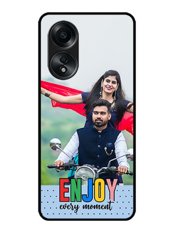 Custom Oppo A58 Custom Metal Phone CaseEnjoy Every Moment Design