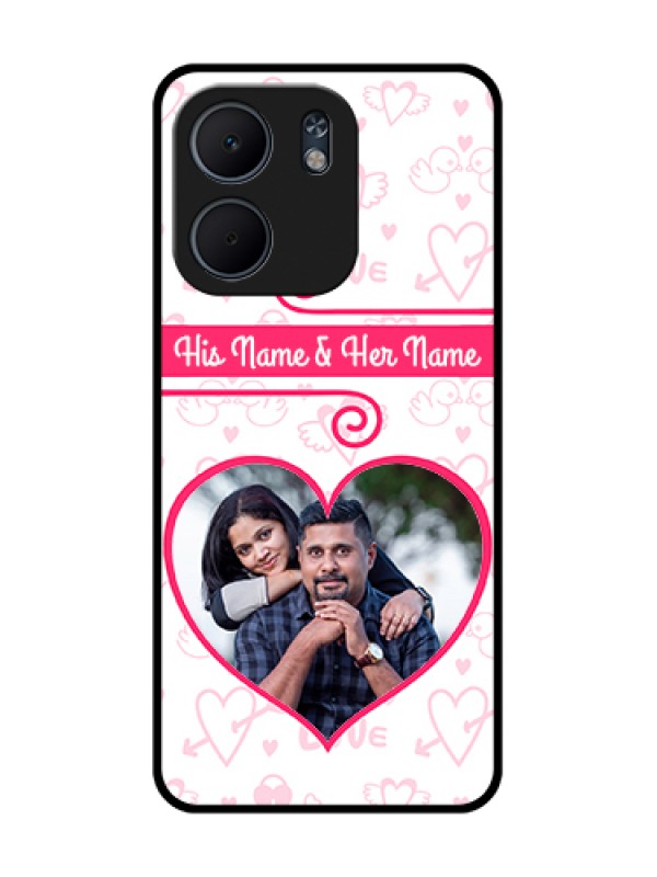 Custom Oppo A5X 4G Custom Metal Phone Case - Heart Shape Love Design