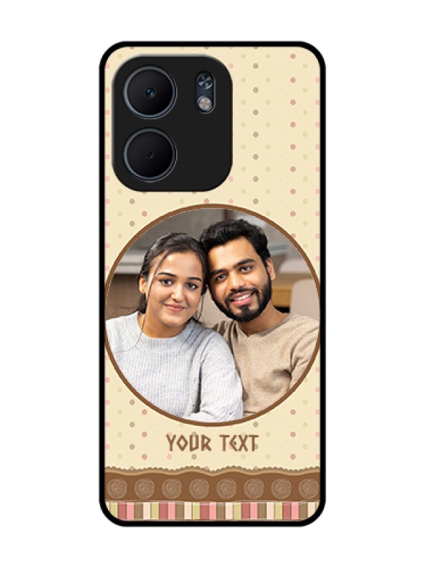 Custom Oppo A5X 4G Custom Metal Phone Case - Brown Dotted Mobile Case Design