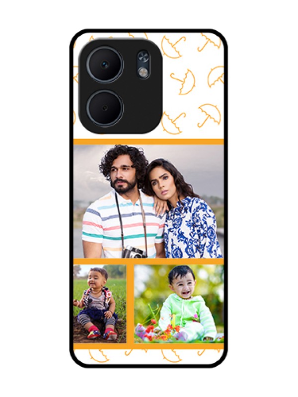 Custom Oppo A5X 4G Custom Metal Phone Case - Yellow Pattern Design