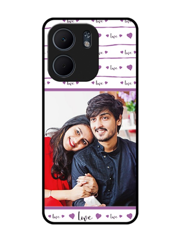 Custom Oppo A5X 4G Custom Metal Phone Case - Couples Heart Design