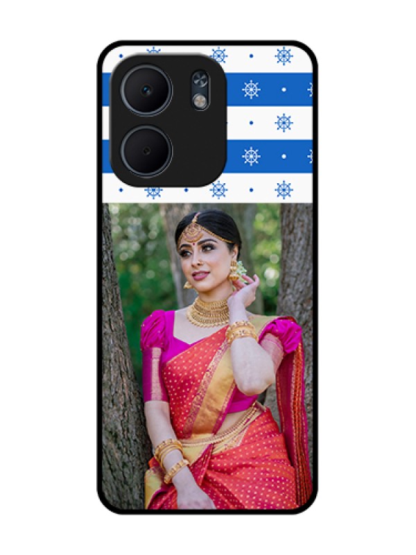 Custom Oppo A5X 4G Custom Metal Phone Case - Snow Pattern Design