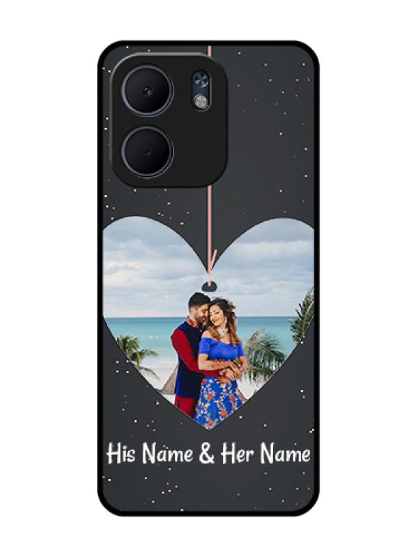 Custom Oppo A5X 4G Custom Metal Phone Case - Hanging Heart Design