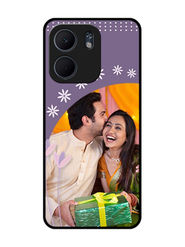 Custom Oppo A5X 4G Custom Metal Phone Case - Lavender Flowers Design