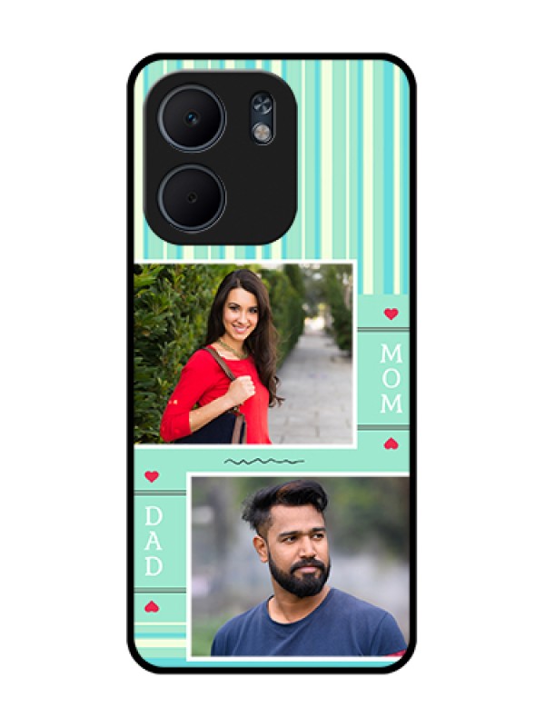 Custom Oppo A5X 4G Custom Metal Phone Case - Mom & Dad Pic Design