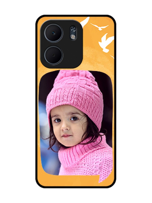 Custom Oppo A5X 4G Custom Metal Phone Case - Water Color Design With Bird Icons