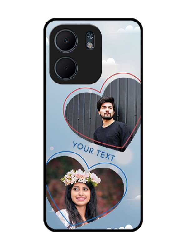 Custom Oppo A5X 4G Custom Metal Phone Case - Blue Color Couple Design