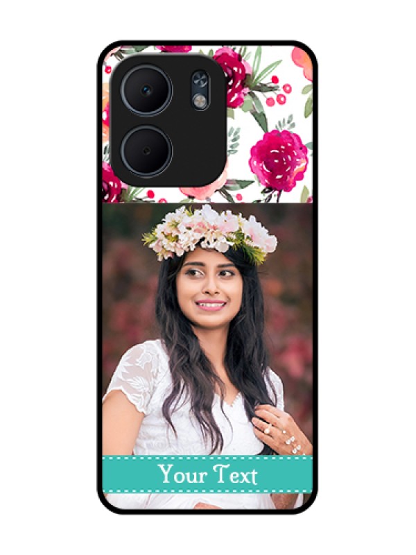 Custom Oppo A5X 4G Custom Metal Phone Case - Water Colors Floral Design