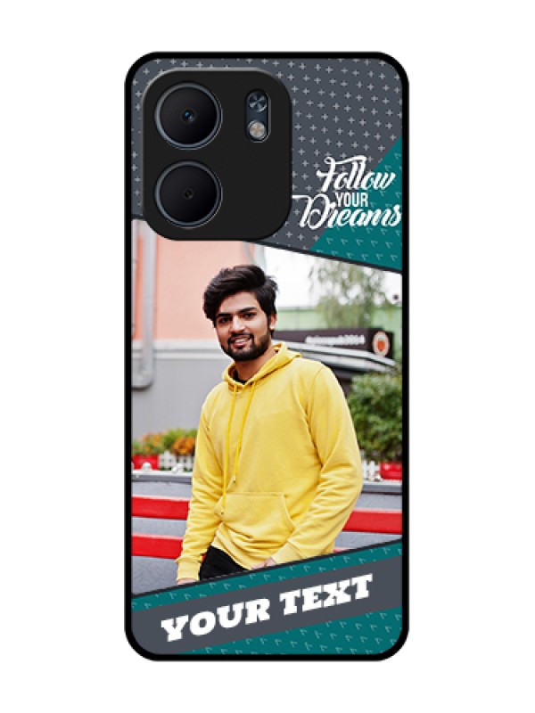 Custom Oppo A5X 4G Custom Metal Phone Case - Background Pattern Design With Quote