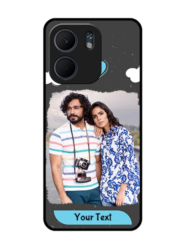 Custom Oppo A5X 4G Custom Metal Phone Case - Splashes With Love Doodles Design