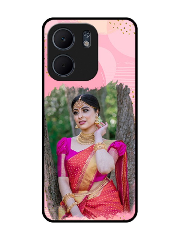 Custom Oppo A5X 4G Custom Metal Phone Case - Gold Glitter Splash Design