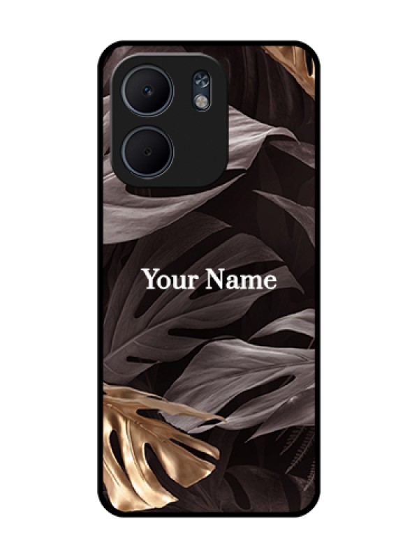 Custom Oppo A5X 4G Custom Metal Phone Case - Wild Leaves Digital Paint Design