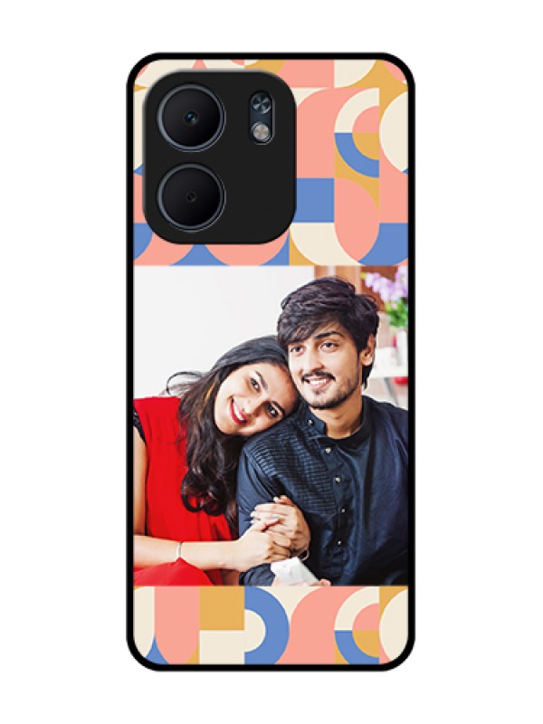 Custom Oppo A5X 4G Custom Metal Phone Case - Semi - Circle Maze Pattern Design