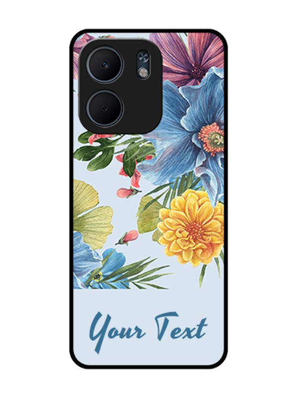 Custom Oppo A5X 4G Custom Metal Phone Case - Stunning Watercolored Flowers Painting Design