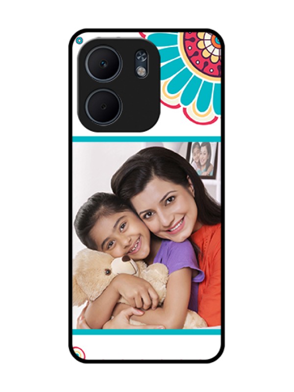 Custom Oppo A5X 5G Custom Metal Phone Case - Flower Design