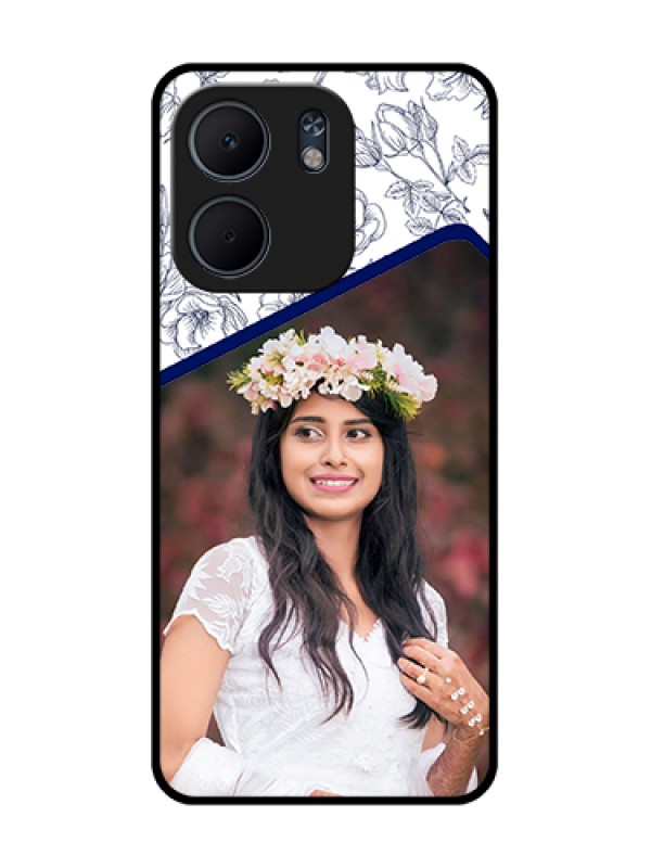 Custom Oppo A5X 5G Custom Metal Phone Case - Classy Floral Design