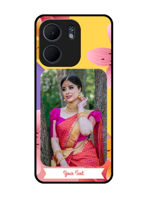 Custom Oppo A5X 5G Custom Metal Phone Case - 3 Image With Vintage Floral Design