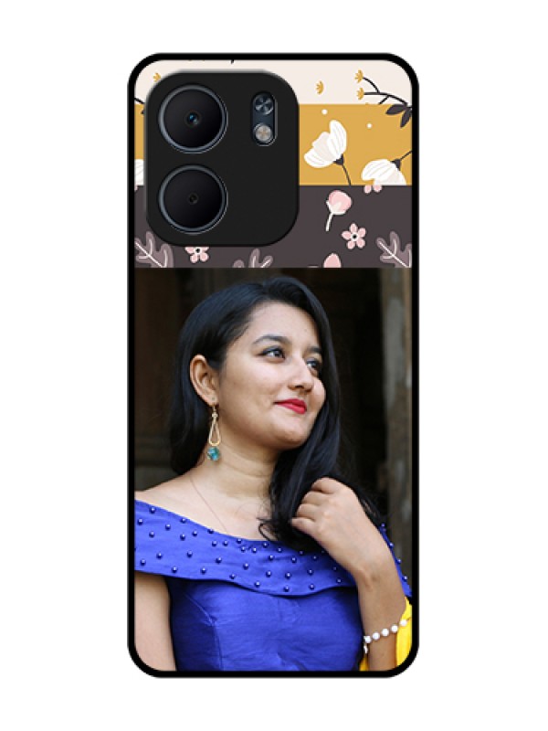 Custom Oppo A5X 5G Custom Metal Phone Case - Stylish Floral Design