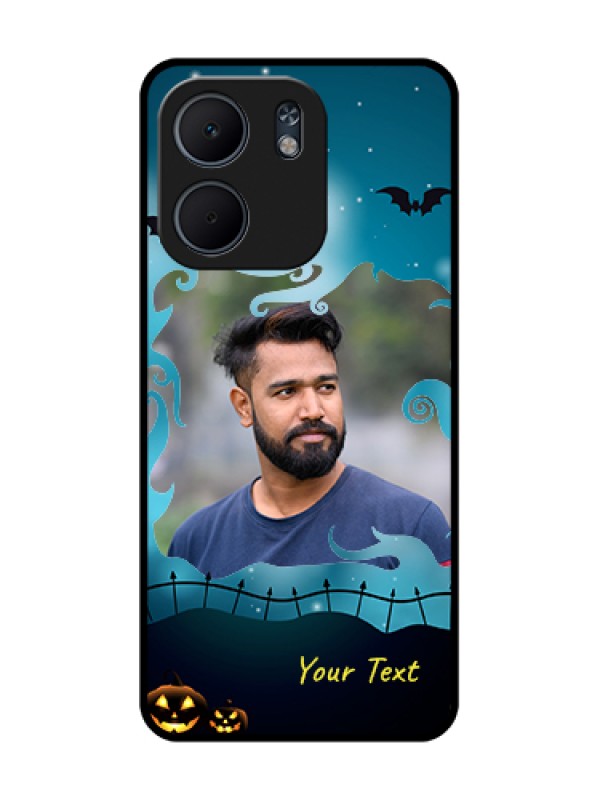 Custom Oppo A5X 5G Custom Metal Phone Case - Halloween Frame Design