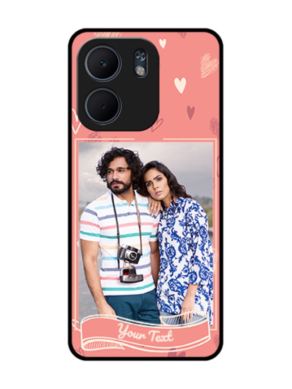 Custom Oppo A5X 5G Custom Metal Phone Case - Love Doodle Art Design