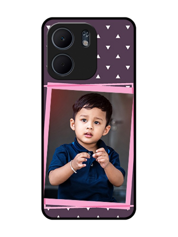 Custom Oppo A5X 5G Custom Metal Phone Case - Triangle Pattern Dotted Design