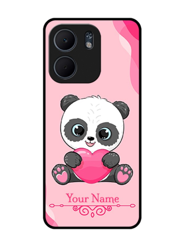 Custom Oppo A5X 5G Custom Metal Phone Case - Cute Panda Design