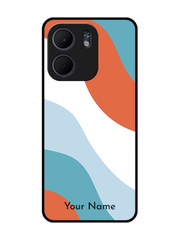 Custom Oppo A5X 5G Custom Metal Phone Case - Coloured Waves Design