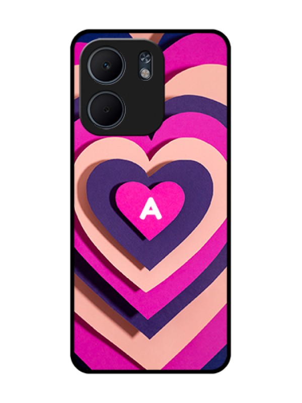 Custom Oppo A5X 5G Custom Metal Phone Case - Cute Heart Pattern Design