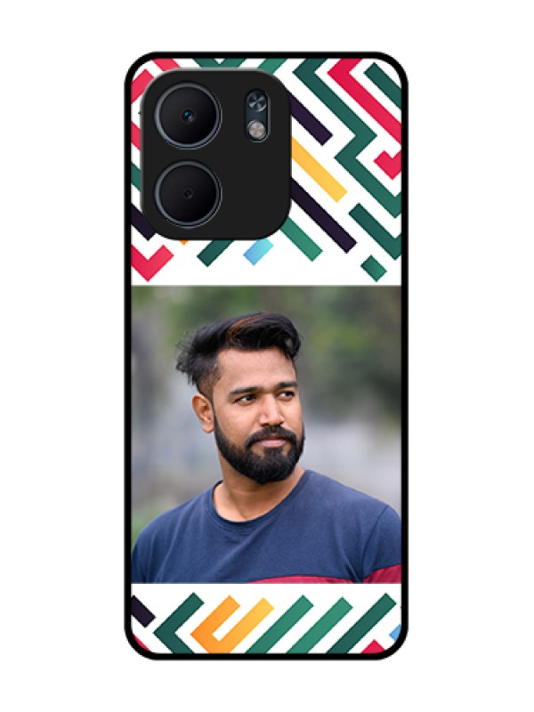 Custom Oppo A5X 5G Custom Metal Phone Case - Colorful Maze Pattern Design