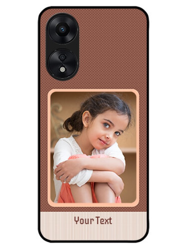 Custom Oppo A78 5G Custom Metal Phone Case - Simple Pic Upload Design