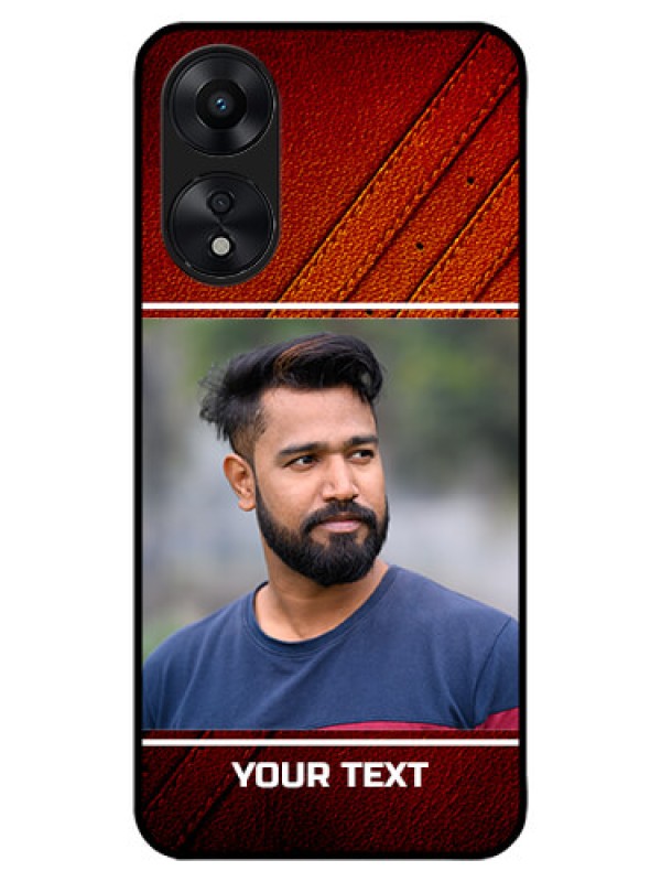 Custom Oppo A78 5G Custom Metal Phone Case - Leather Phone Case Design