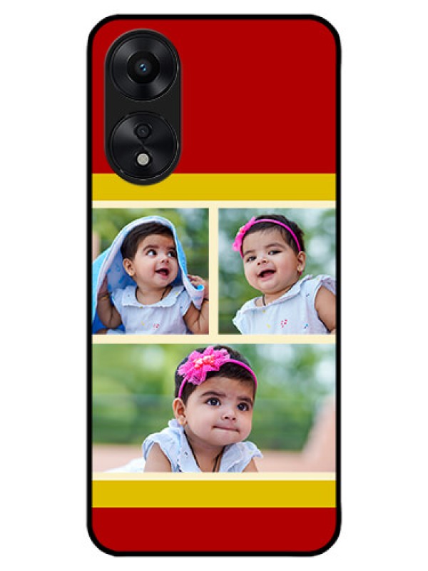 Custom Oppo A78 5G Custom Metal Phone Case - Multiple Pic Upload Design