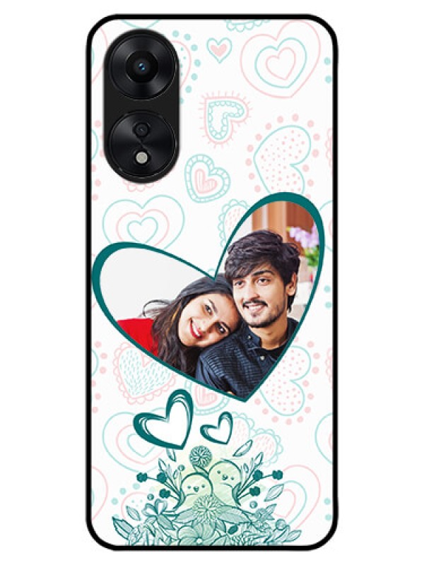 Custom Oppo A78 5G Custom Metal Phone Case - Premium Couple Design