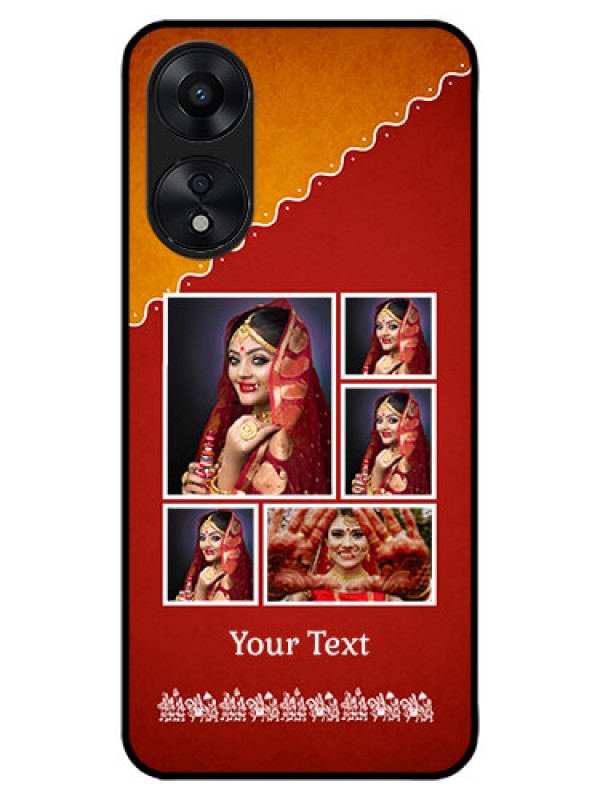 Custom Oppo A78 5G Custom Metal Phone Case - Wedding Pic Upload Design