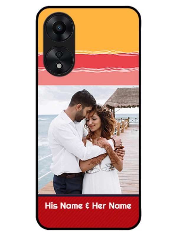 Custom Oppo A78 5G Custom Metal Phone Case - Colorful Case Design