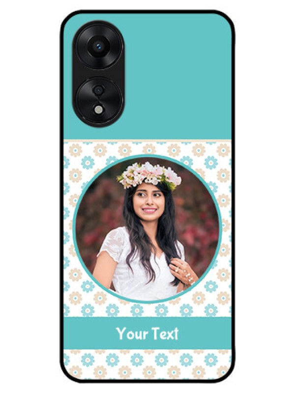 Custom Oppo A78 5G Custom Metal Phone Case - Beautiful Flowers Design