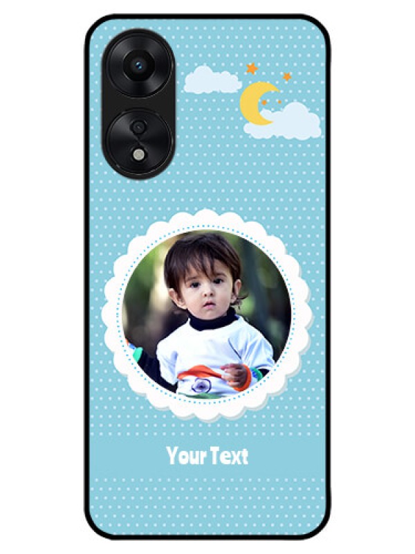 Custom Oppo A78 5G Custom Metal Phone Case - Violet Pattern Design